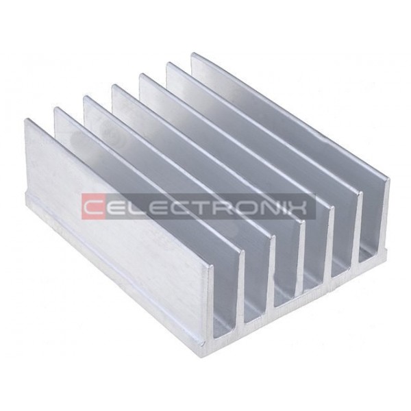 Dissipateur Thermique / Radiateur Aluminium 20x20x17mm Gris