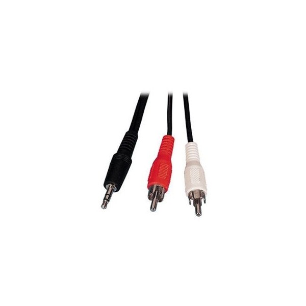 Cable Jack Stereo 3.5mm/2RCA 3m Male