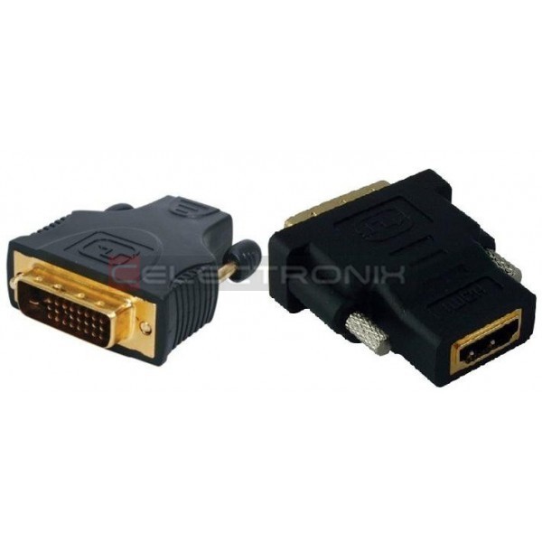 Adaptateur DVI male HDMI femelle  Connecteurs audio et vidéo Tunisie