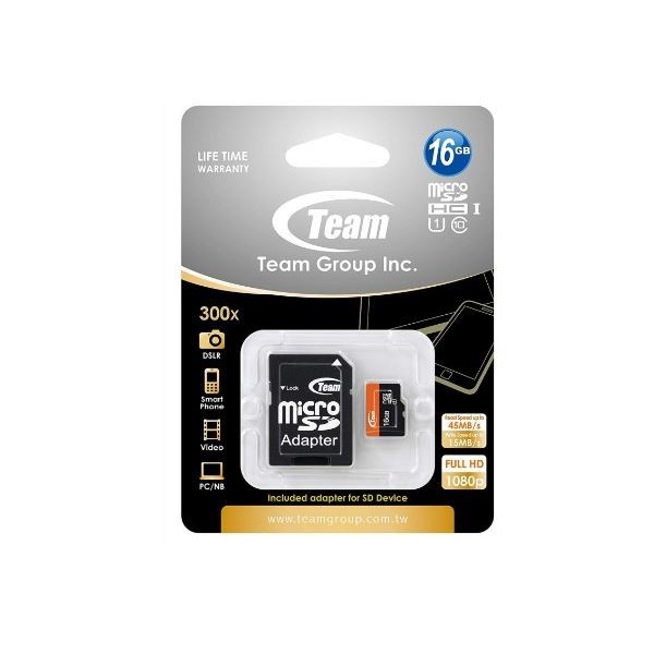 Carte Mémoire ADATA 16GB avec Adaptateur Micro SD