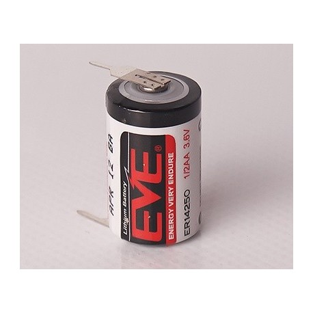 Pile ER14505CNR / AA Cosses à Souder en U EVE Lithium 3,6V - Bestpiles