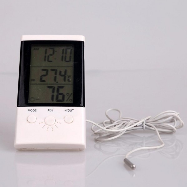 Thermomètre hygromètre digital : mesure de l'humidité et température