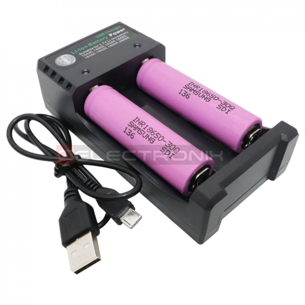 Chargeur de Li-Ion 18650 et de piles rechargeables (12V et 220V)