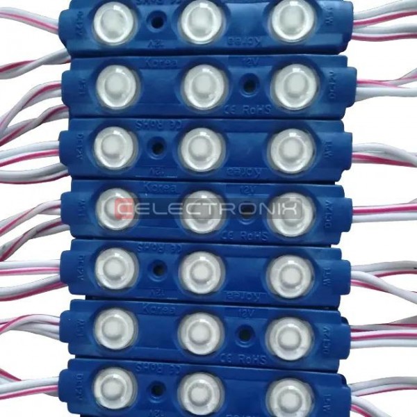 Domino LED Rouge 12V 3 Led CMS 2835 61mm*13mm