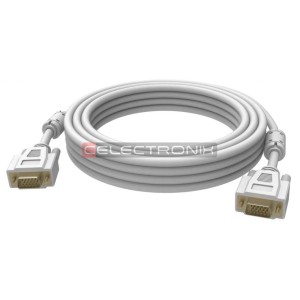 Cable VGA Male/Male 3m BLANC