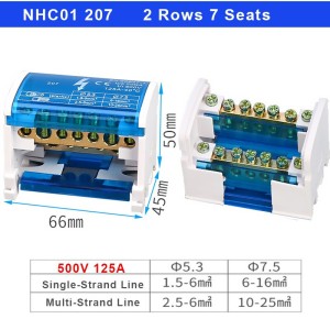 Repartiteur JH8207 2x7 SS -...